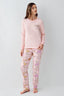 Rolypoly Kadýn Kýþlýk Regular Fit Pembe Pijama Takýmý RP3710-S-V2
