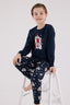 Rolypoly Erkek Çocuk Bisiklet Yaka Pigment Baskýlý Kýþlýk Regular Fit Lacivert Pijama Takýmý RP3676-C-V1