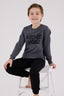 Rolypoly Erkek Çocuk Kışlık Regular Fit Gri Pijama Takımı RP3684-C-V1
