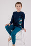 U.S. Polo Assn. Erkek Çocuk Kışlık Regular Fit Lacivert Pijama Takımı US2226-C-V2