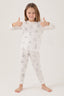 Kız Çocuk Krem Pijama Takımı
