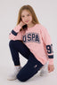 U.S. Polo Assn. Kız Çocuk Kışlık Regular Fit Pembe Eşofman Takımı US2321-C-V2