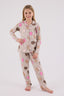 Rolypoly Kız Çocuk Kışlık Regular Fit Krem Pijama Takımı RP3706-C-V1