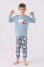 Rolypoly Erkek Çocuk Kışlık Regular Fit Yeşil Pijama Takımı RP3420-C-V1