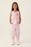 Rolypoly Kız Çocuk Bisiklet Yaka Pigment Baskılı Yazlık Regular Fit Mor Pijama Takımı RP3412-C-V1