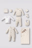 U.S. Polo Assn. Erkek Bebek Falling Leaves Beyaz Hastane Çıkışı 10’Lu Set USB3100-C-V1