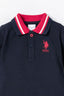 U.S. Polo Assn. Erkek Bebek Polo Yaka Lacivert Uzun Kol Pijama Takım USB3135-C-V1