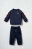 U.S. Polo Assn. Erkek Bebek Star Patches Mavi Uzun Kol Pijama Takım USB3138-C-V3
