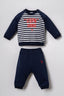U.S. Polo Assn. Erkek Bebek Stripes Lacivert Uzun Kol Pijama Takım USB3164-C-V1