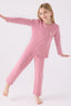 U.S. Polo Assn. Kız Çocuk Bisiklet Yaka Pigment Baskılı Kışlık Regular Fit Pembe Pijama Takımı US1668-C-V12