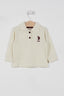 U.S. Polo Assn. Kız Bebek Polo Yaka Baskısız Kışlık Regular Fit Beyaz T-Shirt USB994-B-V2