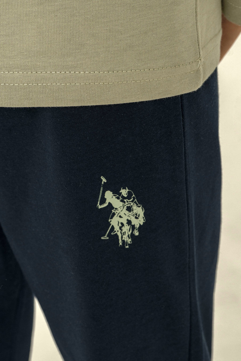 U.S. Polo Assn. Erkek Çocuk Pijama Takımı Baskılı Yeşil Uzun Kol Pijama Takımı US2635-C-V2