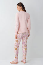 Rolypoly Kadın Kışlık Regular Fit Pembe Pijama Takımı RP3710-S-V2