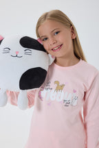 Rolypoly Kız Çocuk Pembe Pijama Takımı
