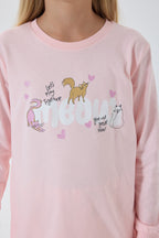 Rolypoly Kız Çocuk Pembe Pijama Takımı