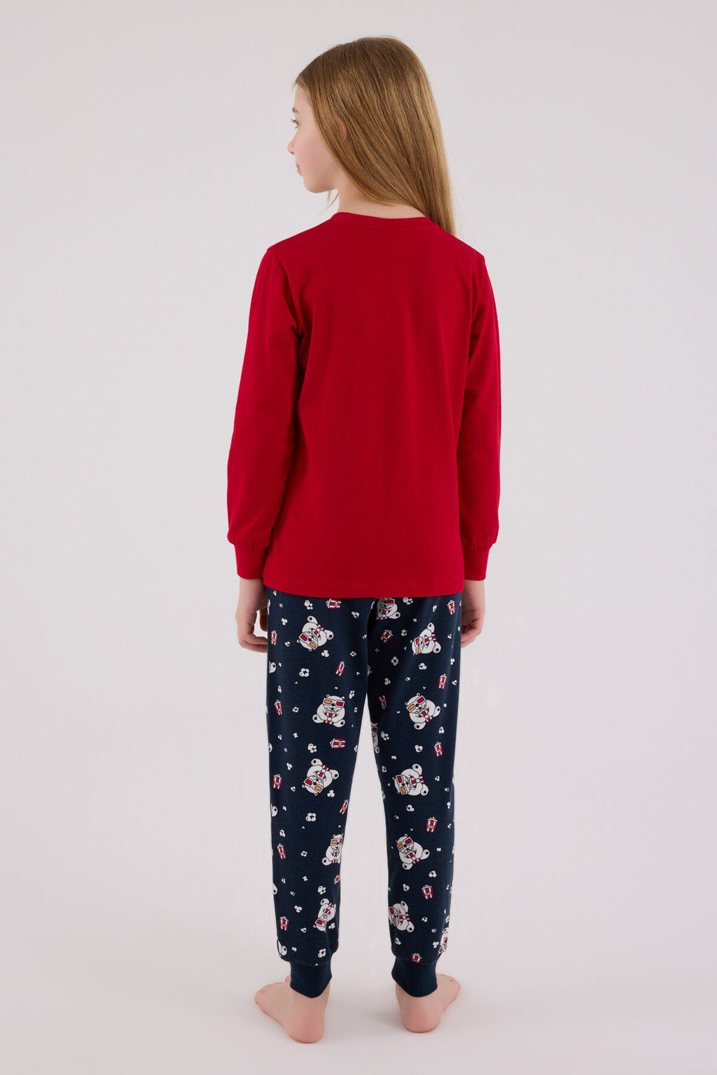Rolypoly Kız Çocuk Kırmızı Pijama Takımı
