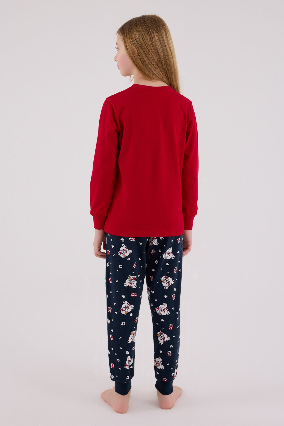 Rolypoly Kız Çocuk Kırmızı Pijama Takımı