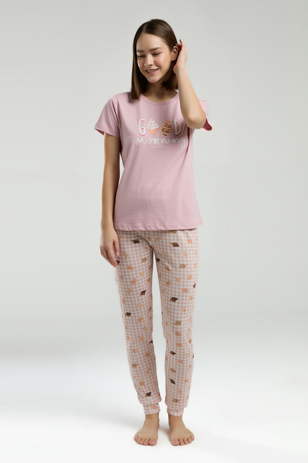 Rolypoly Kadın Pembe Pijama Takımı