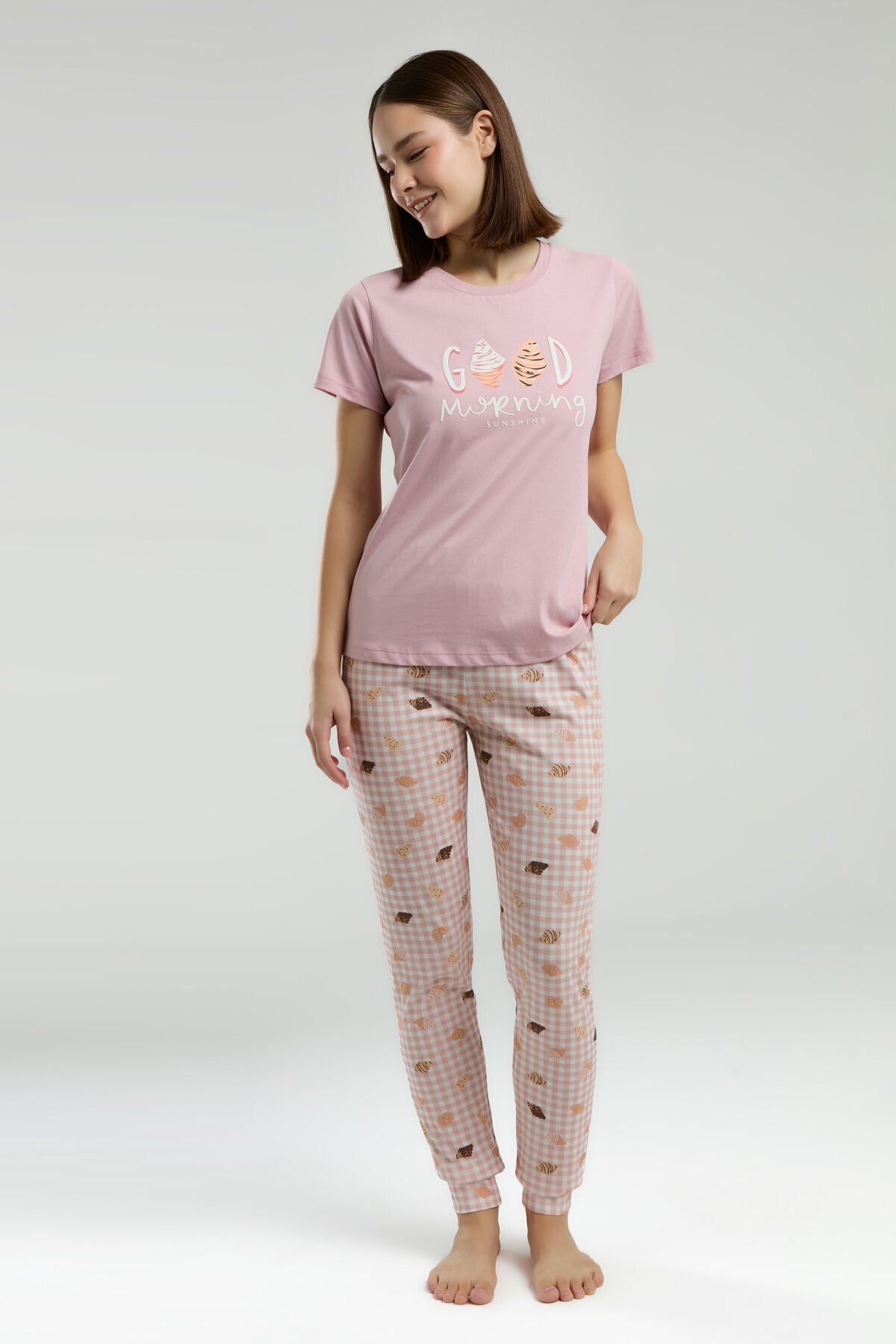 Rolypoly Kadın Pembe Pijama Takımı