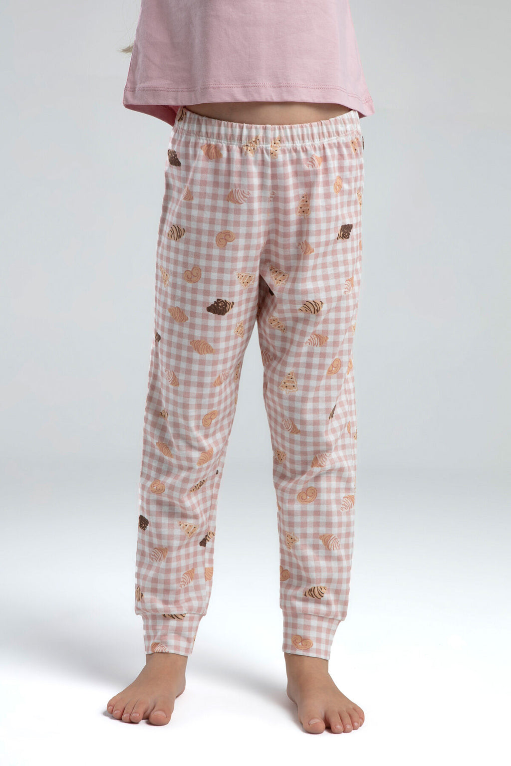 Kız Çocuk Pembe Kısa Kol Pijama Takım