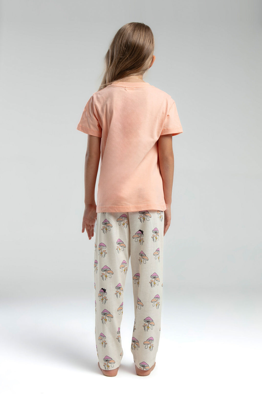 Rolypoly Kız Çocuk Turuncu Pijama Takımı