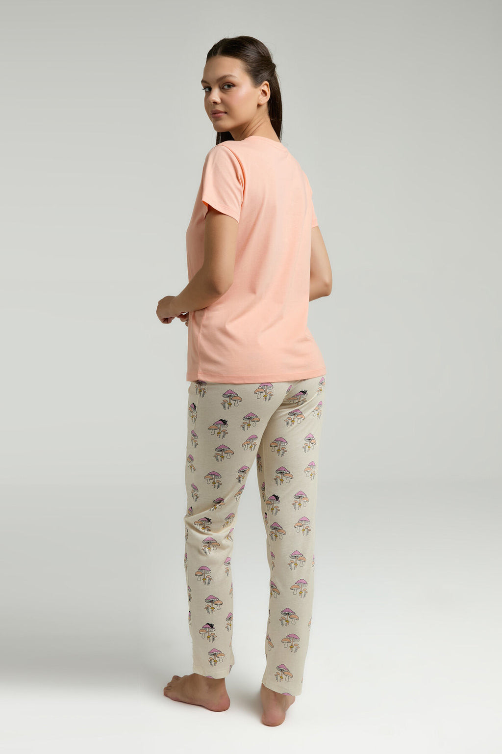 Rolypoly Kadın Turuncu Pijama Takımı