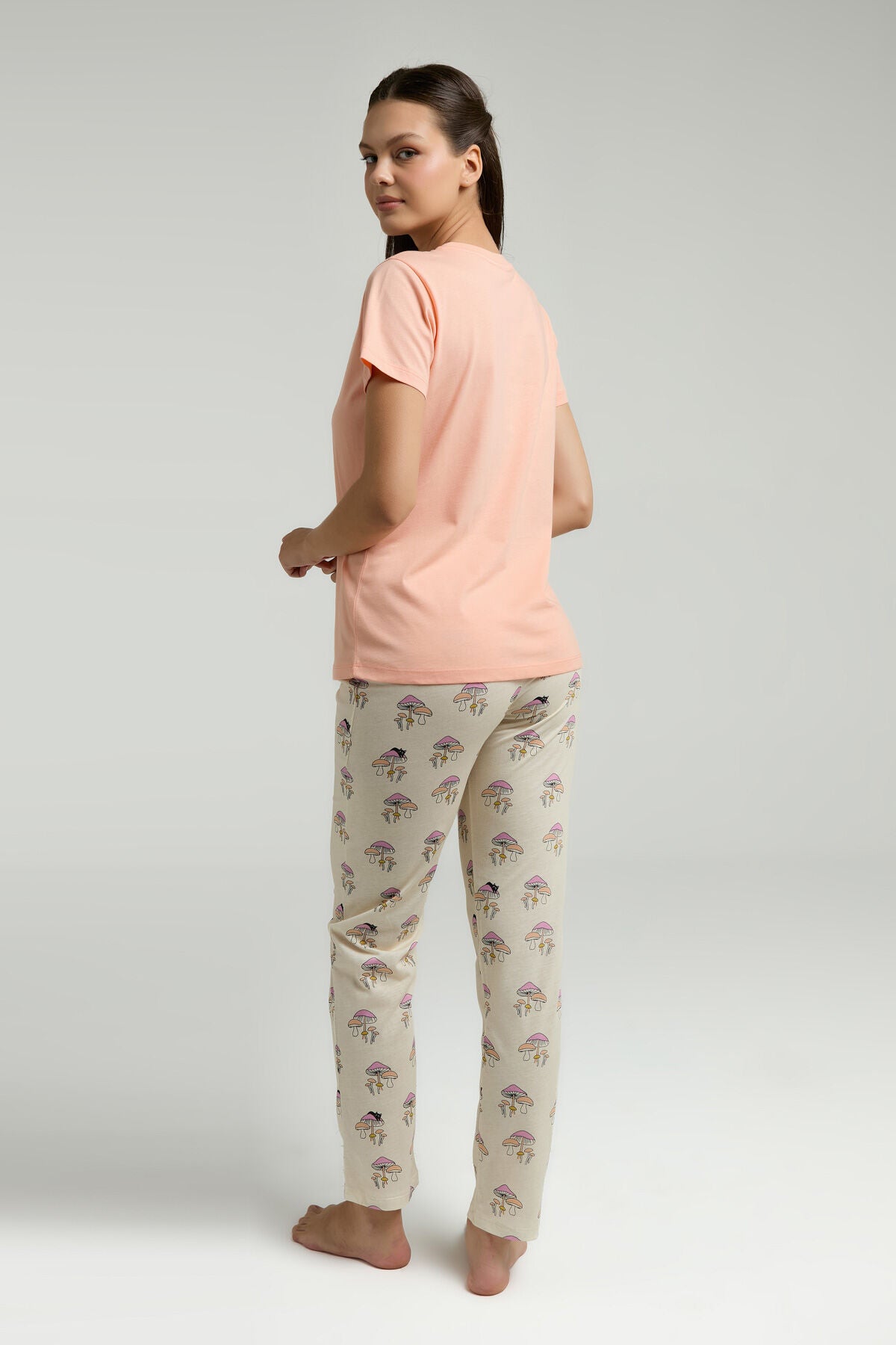 Rolypoly Kadın Turuncu Pijama Takımı
