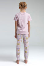 Kız Çocuk Pembe Kısa Kol Pijama Takım