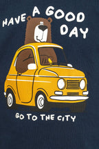 Arnetta Baba Oğul Have A Good Day Lacivert Uzun Kol Pijama Takım AR3833-A-V1
