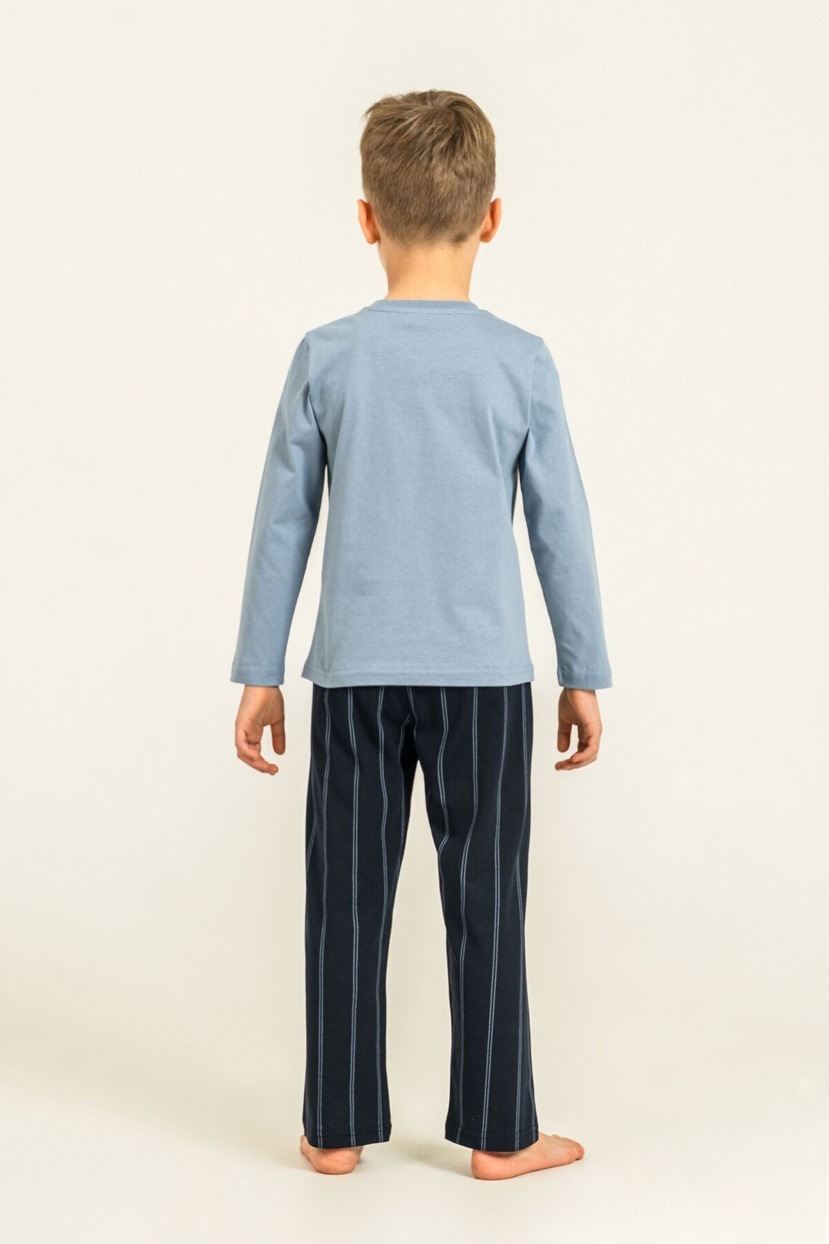 Arnetta Baba Oğul Stay Wild Mavi Uzun Kol Pijama Takım AR3829-A-V1