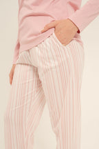 Arnetta Kadın Always Smile Pembe Uzun Kol Pijama Takımı AR3754-S-V1