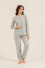 Arnetta Kadın Cute Puppy Yeşil Gömlek Pijama Takımı AR3735-S-V1