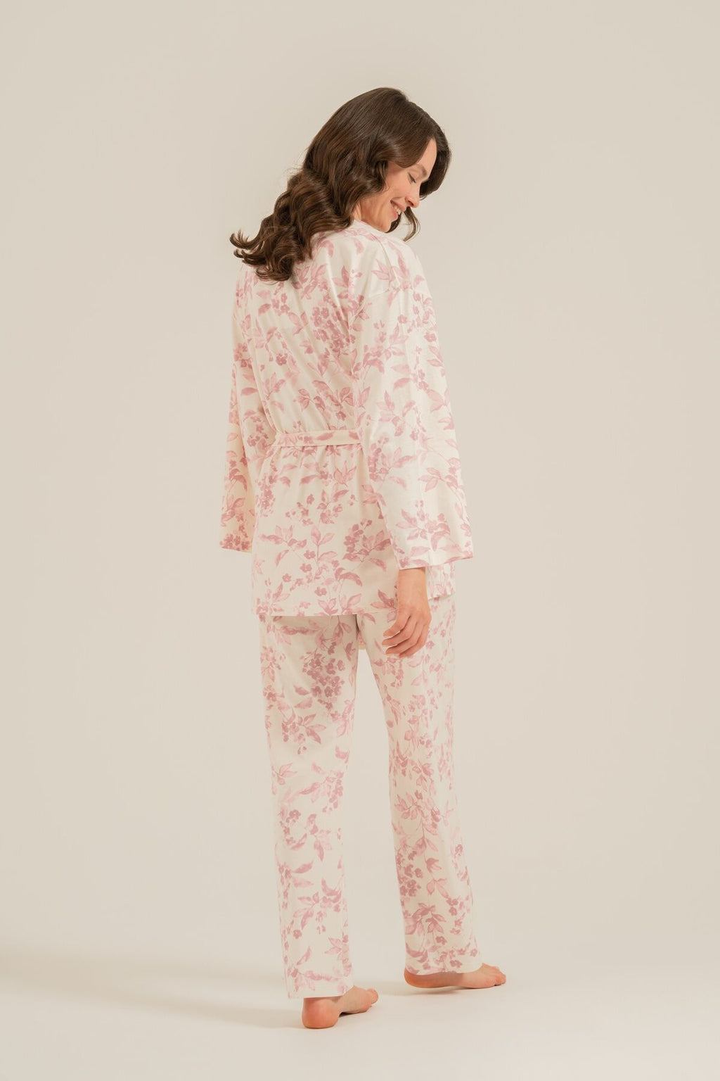 Arnetta Kadın Roses Krem Braletli Pijama Takımı AR3746-S-V1