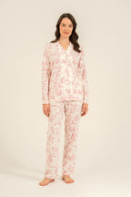 Arnetta Kadın Roses Krem Gömlek Pijama Takımı AR3745-S-V1