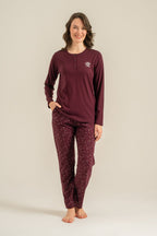 Arnetta Kadın Shine Bright Little Star Mor Uzun Kol Pijama Takım AR3775-S-V1