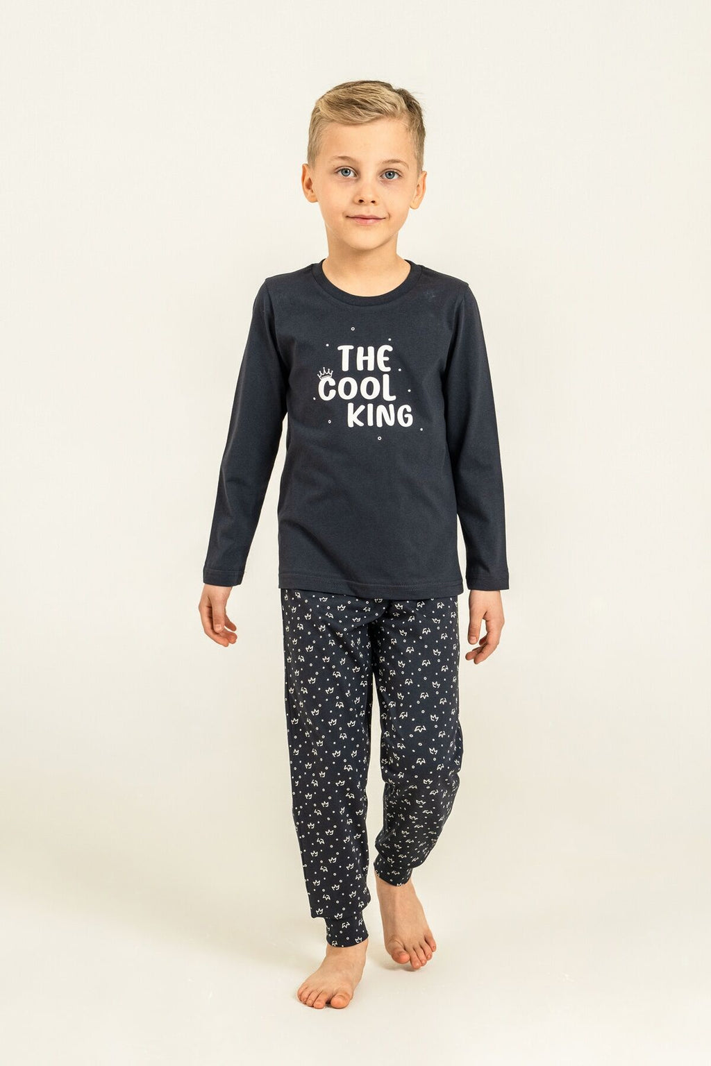 Arnetta The Cool King Baba Oğul Lacivert Uzun Kol Pijama Takım AR3821-A-V1