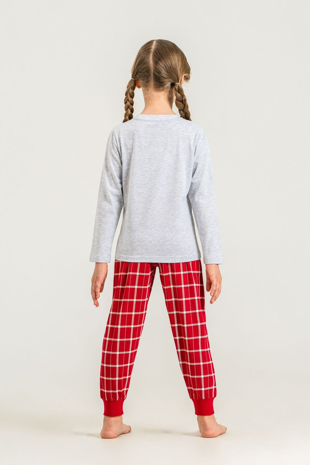 Arnetta Wonderful Time Anne Kız Gri Uzun Kol Pijama Takım AR3733-A-V1