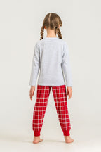 Arnetta Wonderful Time Anne Kız Gri Uzun Kol Pijama Takım AR3733-A-V1