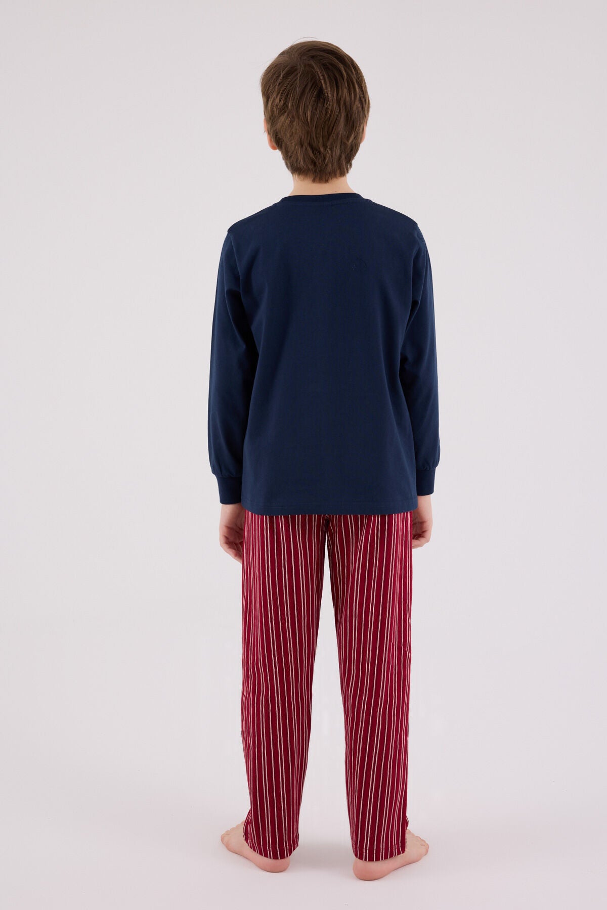 Rolypoly Erkek Çocuk Kışlık Regular Fit Lacivert Pijama Takımı RP3648-C-V2