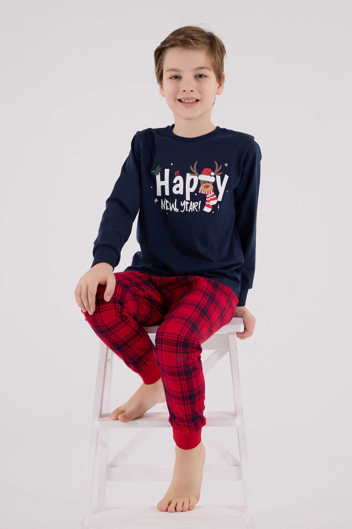 Rolypoly Erkek Çocuk Kışlık Regular Fit Lacivert Pijama Takımı RP3716-C-V1 Ürün ana görseli