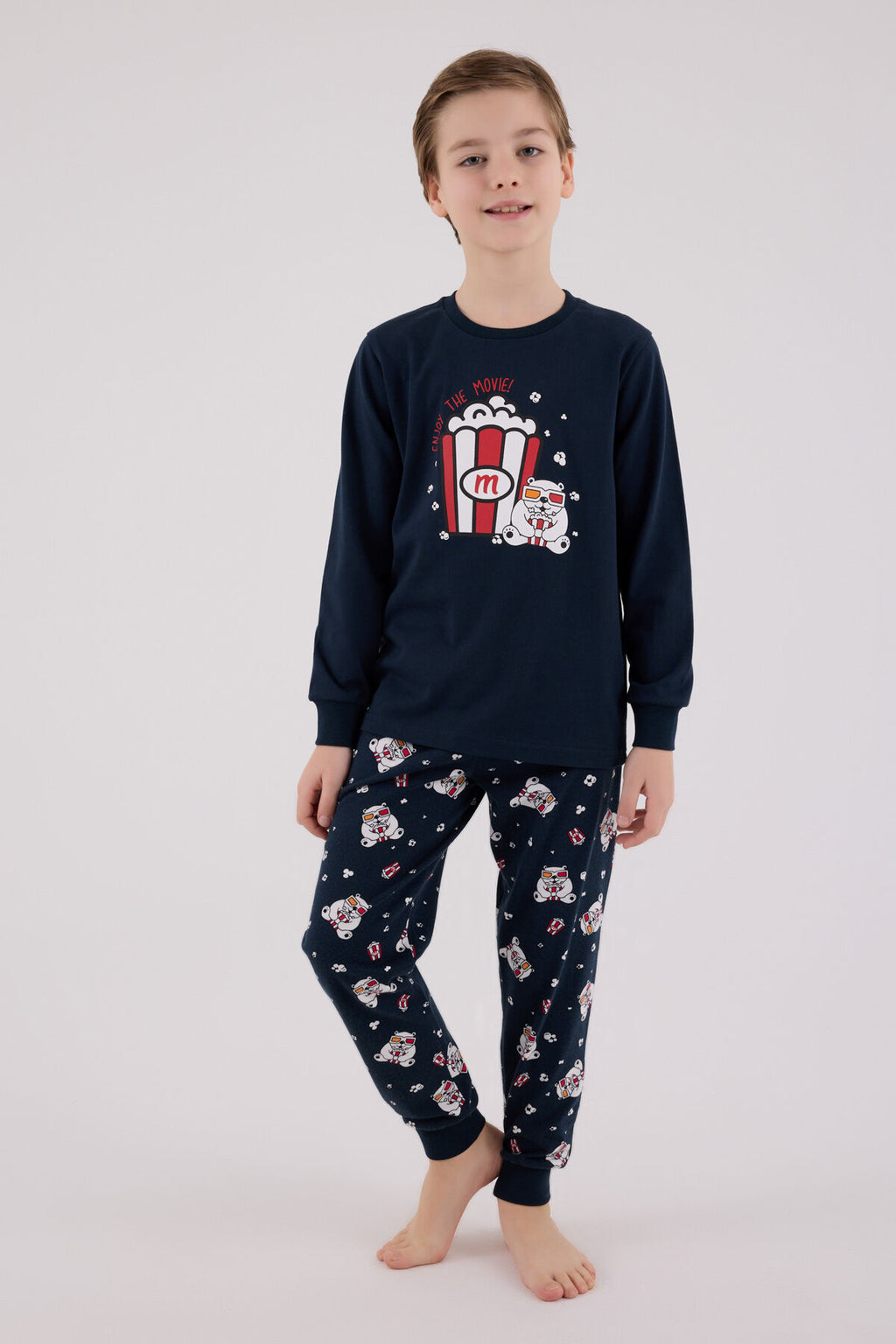 Rolypoly Erkek Çocuk Lacivert Pijama Takımı