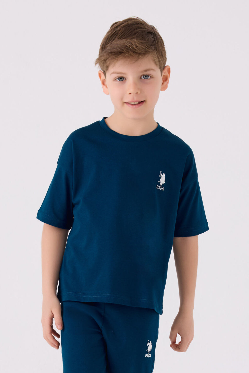 U.s. Polo Assn Erkek Çocuk Deniz Mavisi Bermuda Takımı