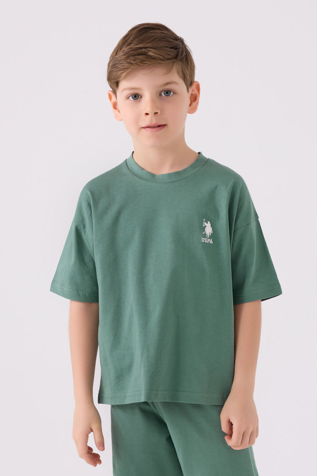U.s. Polo Assn Erkek Çocuk Pastel Bermuda Takımı