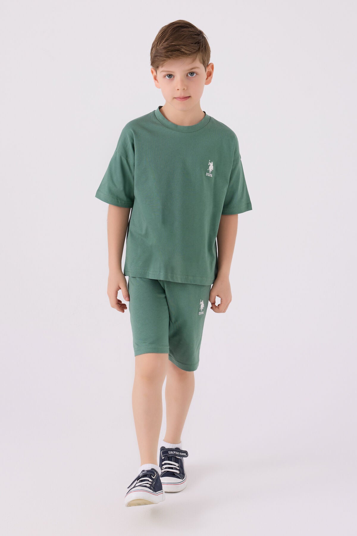 U.s. Polo Assn Erkek Çocuk Pastel Bermuda Takımı