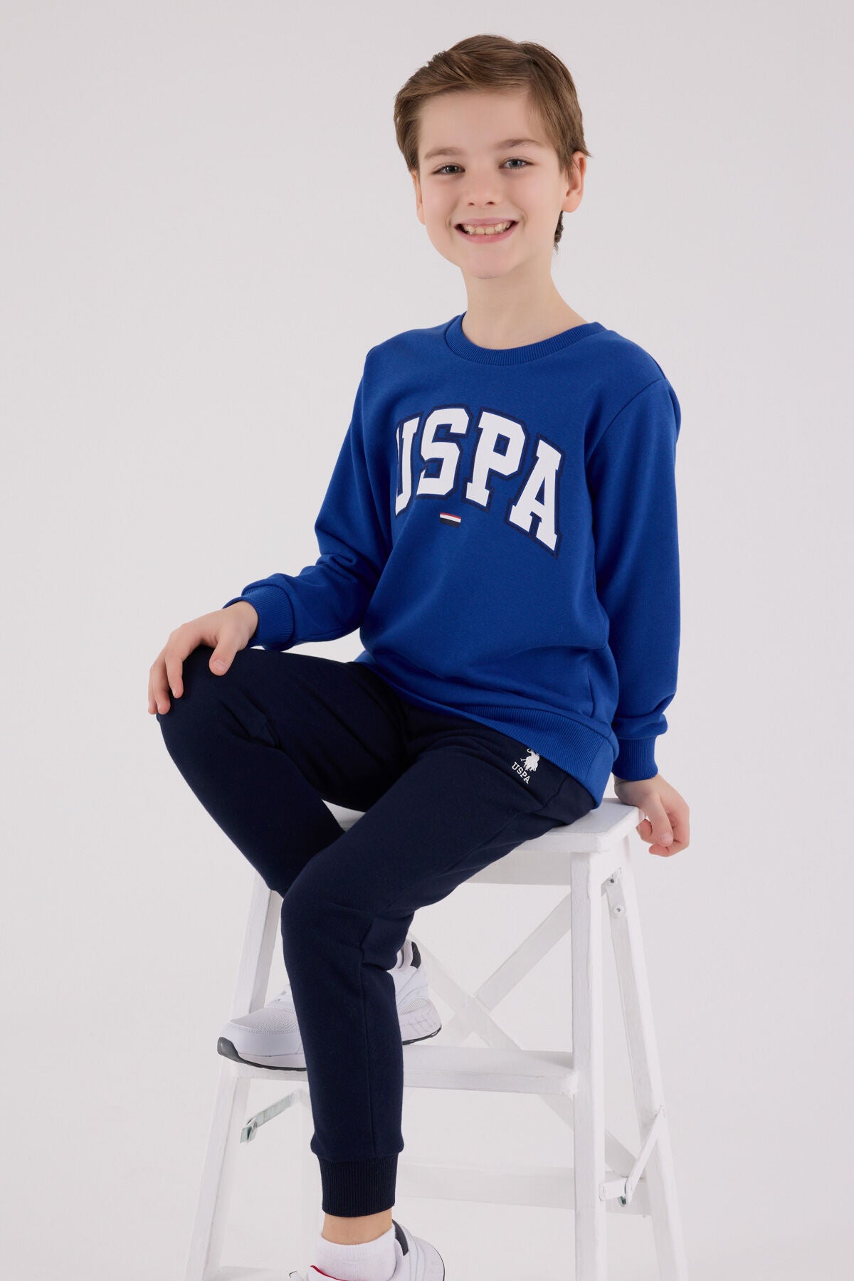 U.S. Polo Assn. Erkek Çocuk Kışlık Regular Fit Mavi Eşofman Takımı US2227-C-V3 Ürün ikincil görseli