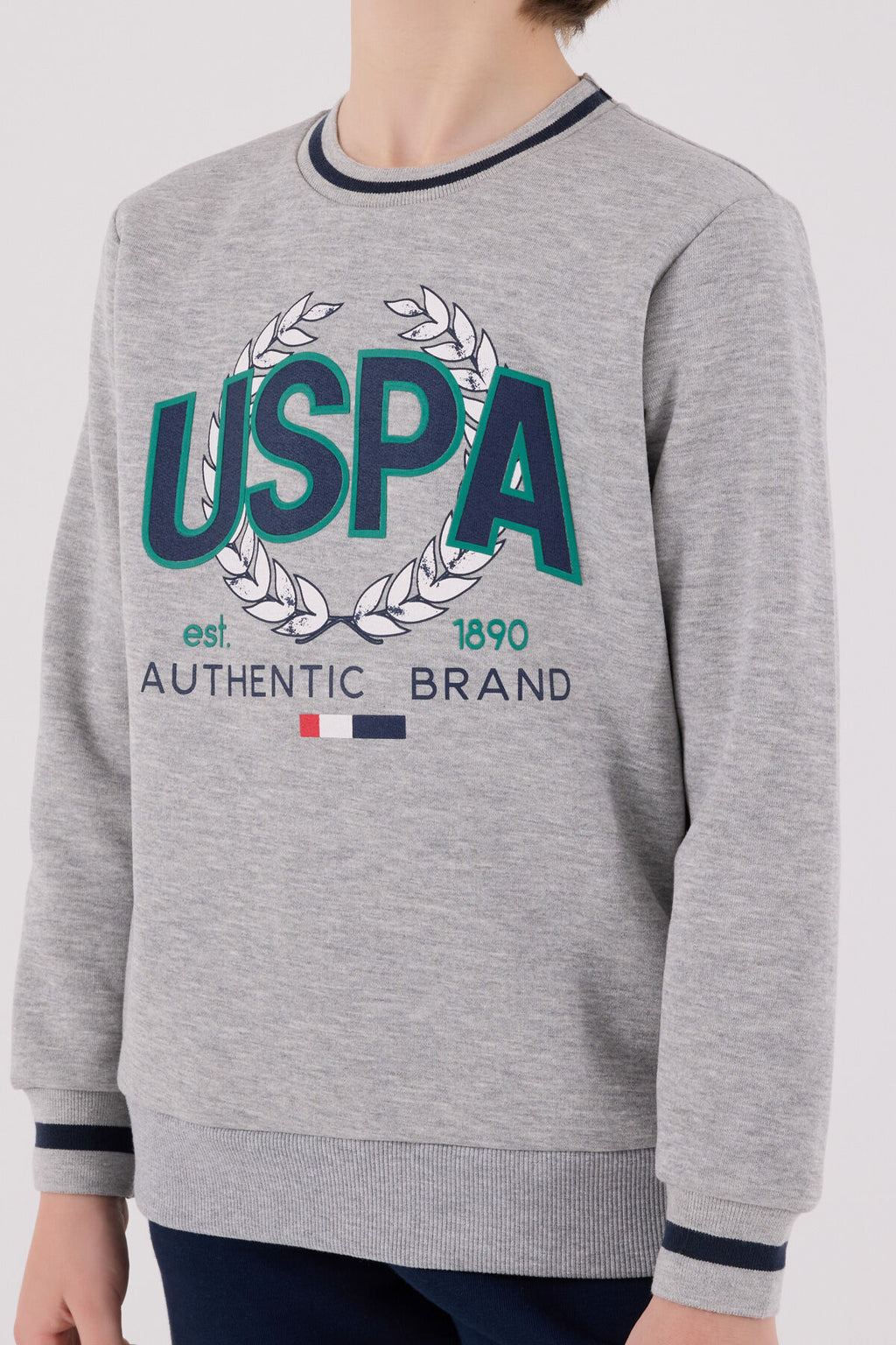 U.S. Polo Assn. Erkek Çocuk Kışlık Regular Fit Gri Eşofman Takımı US2223-C-V2