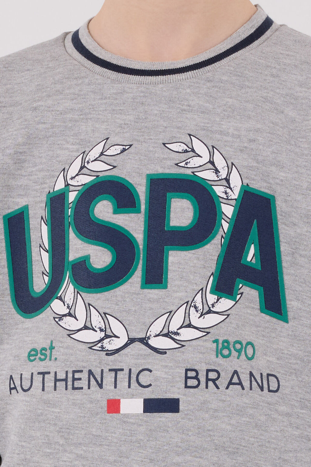 U.S. Polo Assn. Erkek Çocuk Kışlık Regular Fit Gri Eşofman Takımı US2223-C-V2