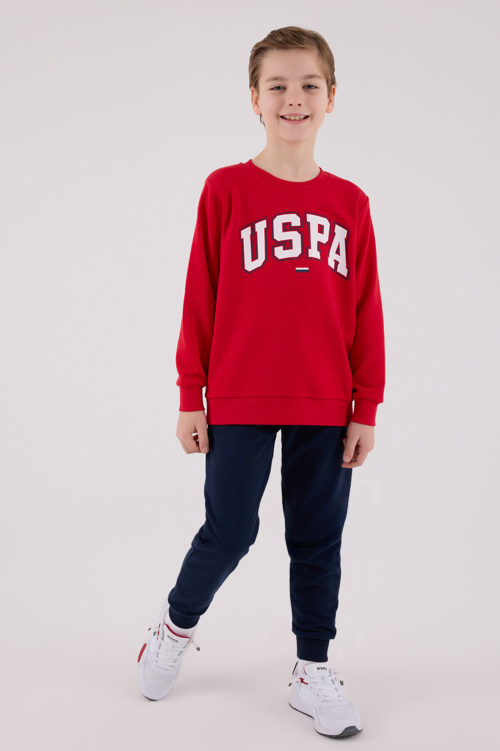 U.S. Polo Assn. Erkek Çocuk Kışlık Regular Fit Kırmızı Eşofman Takımı US2227-C-V2