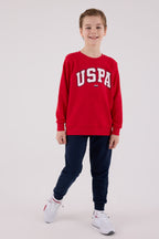 U.S. Polo Assn. Erkek Çocuk Kışlık Regular Fit Kırmızı Eşofman Takımı US2227-C-V2