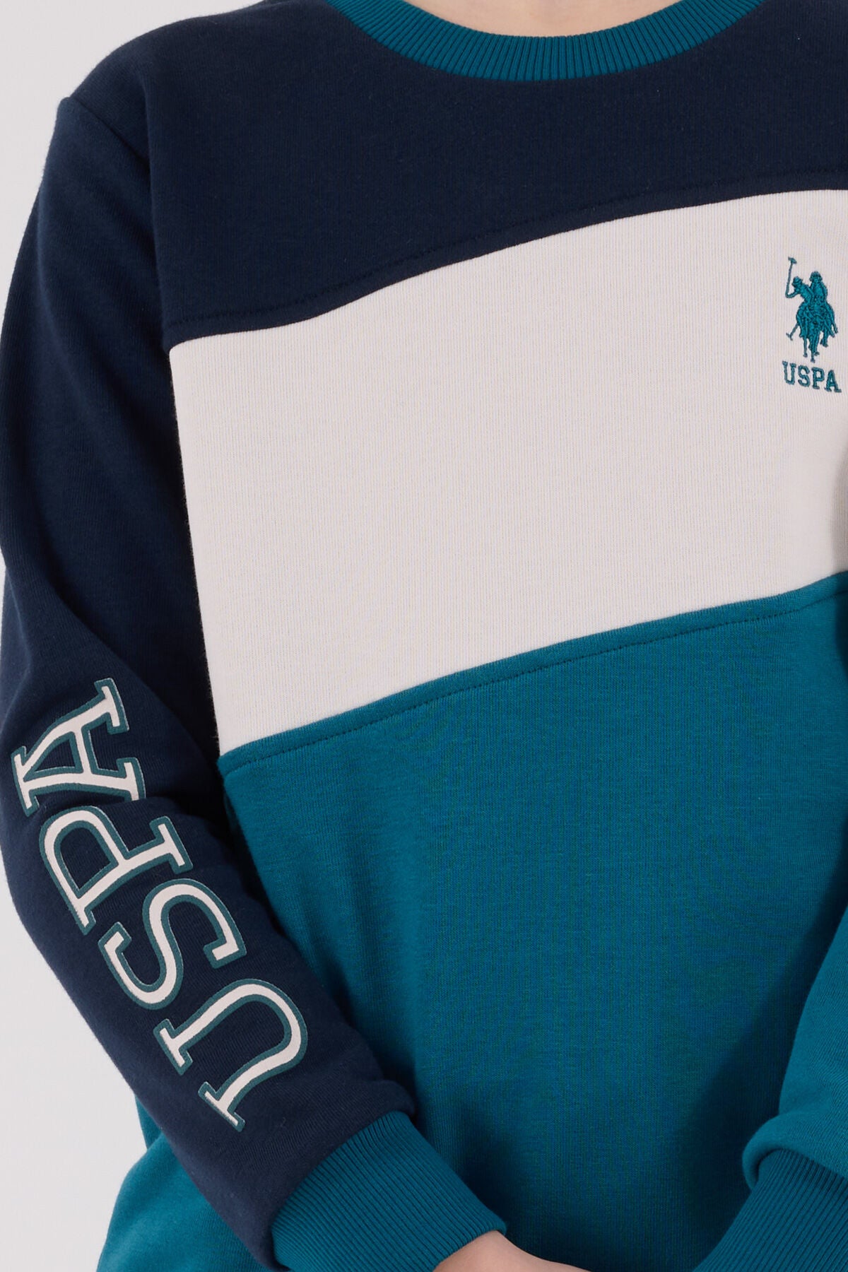 U.S. Polo Assn. Erkek Çocuk Kışlık Regular Fit Yeşil Eşofman Takımı US2224-C-V2